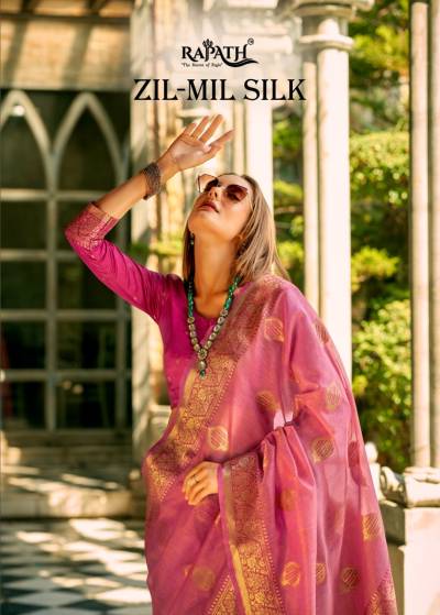ZILMIL SILK BY RAJPATH PARTYWEAR SAREE MANUFACTURER IN INDIA